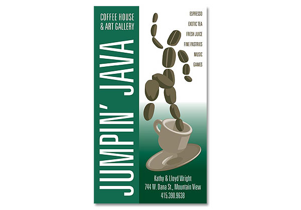 Jumpin' Java business card
