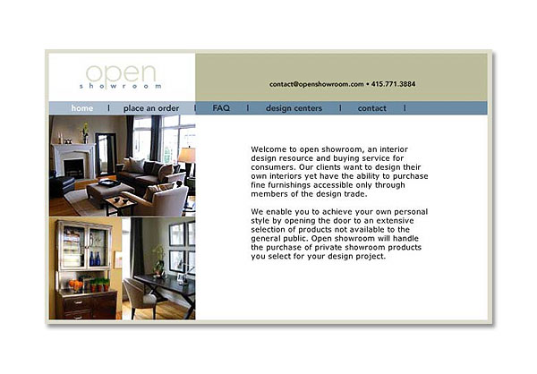 Open Showroom site